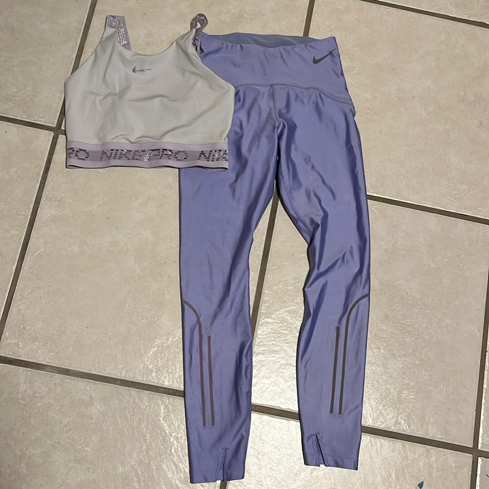 Nike pro top and running tights pro elite S